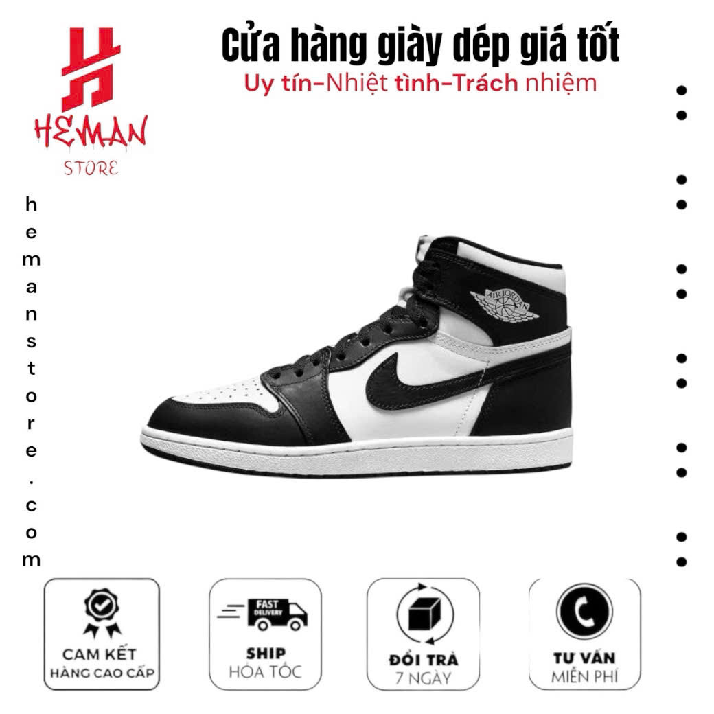 Nike Air Jordan 1 Retro High Black White