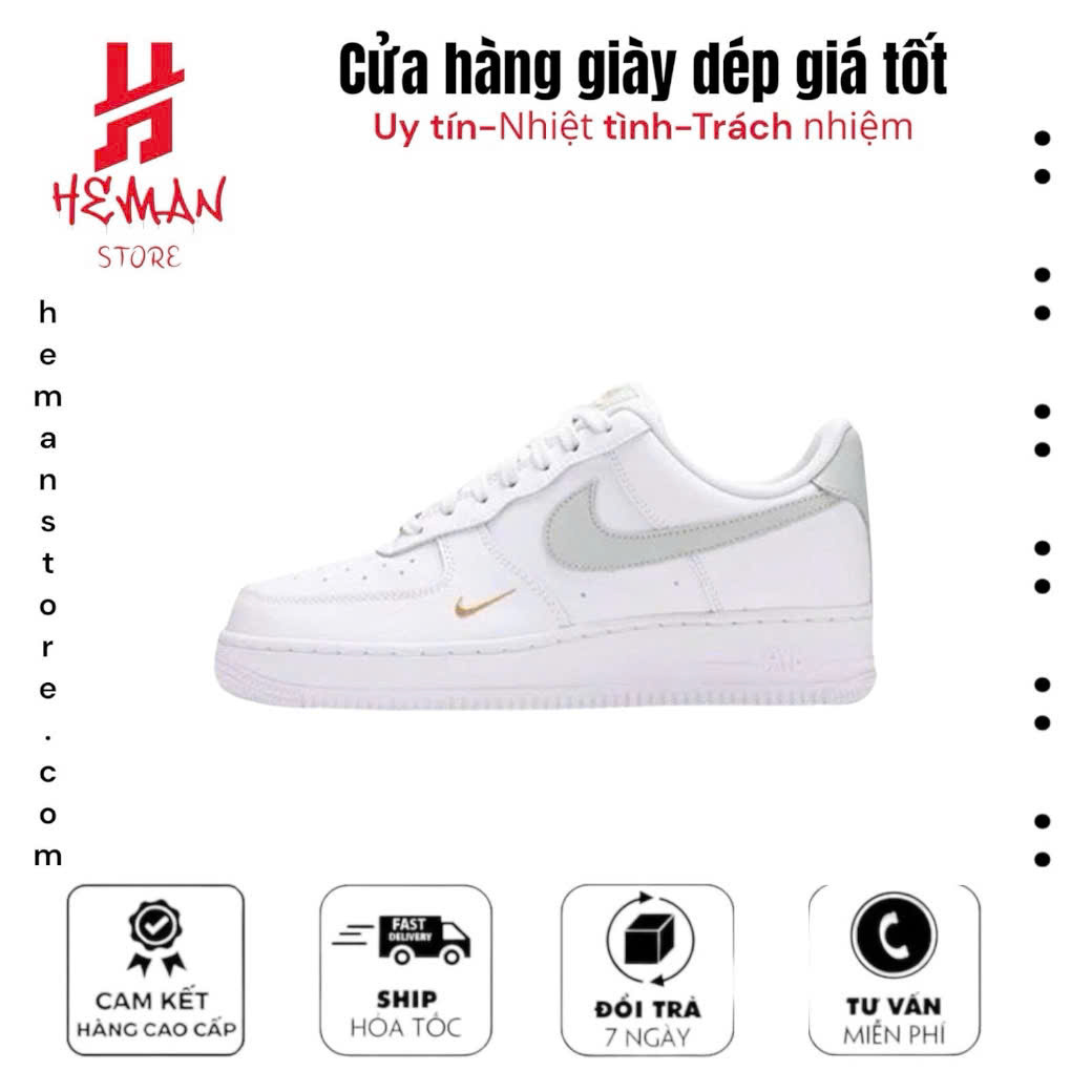 Nike Air Force 1 Low White Grey Gold