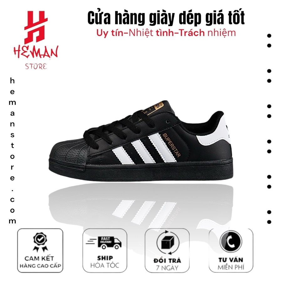 Adidas Core Black Superstar