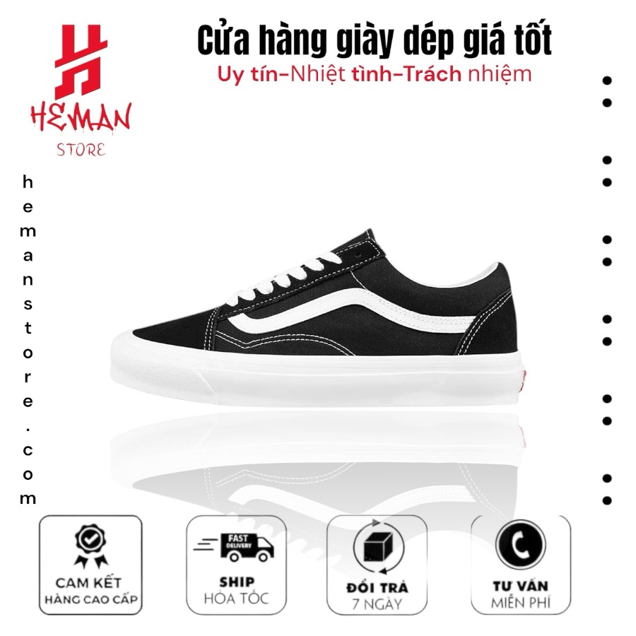 Vans Vault OG Old Skool LX – White/Black