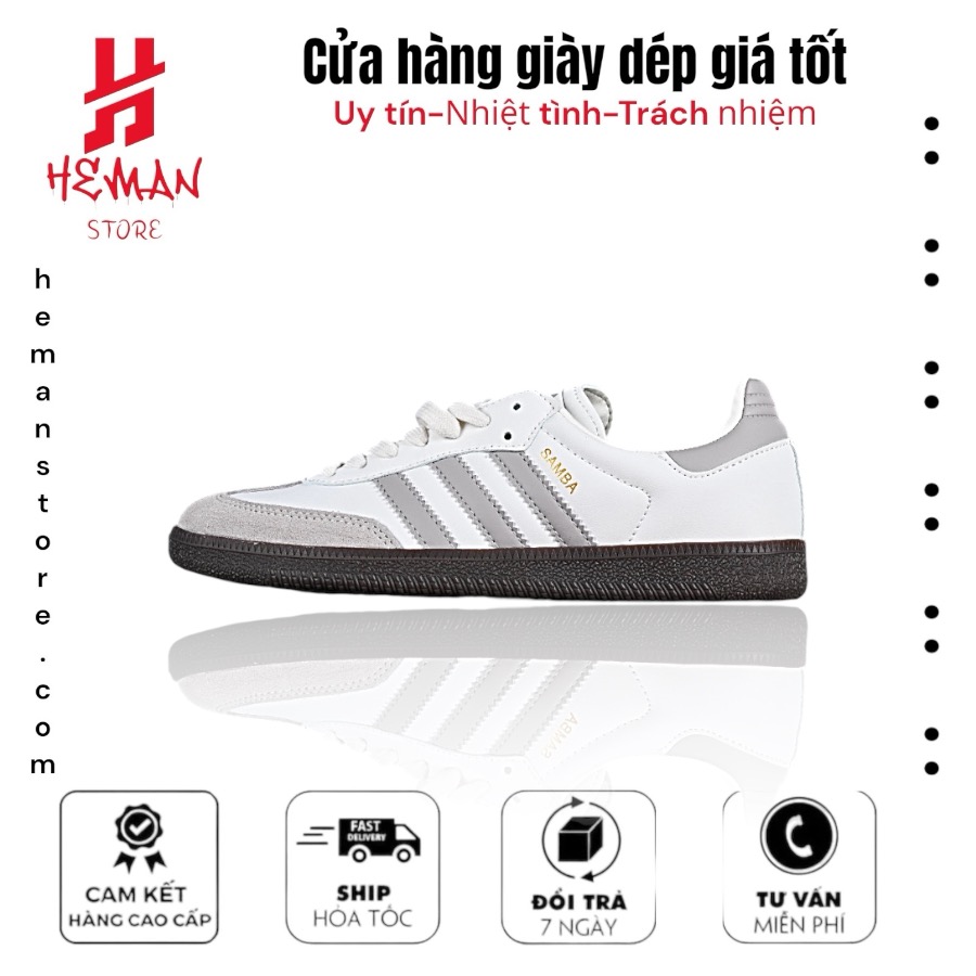 Adidas Samba OG Cloud White Grey Brown