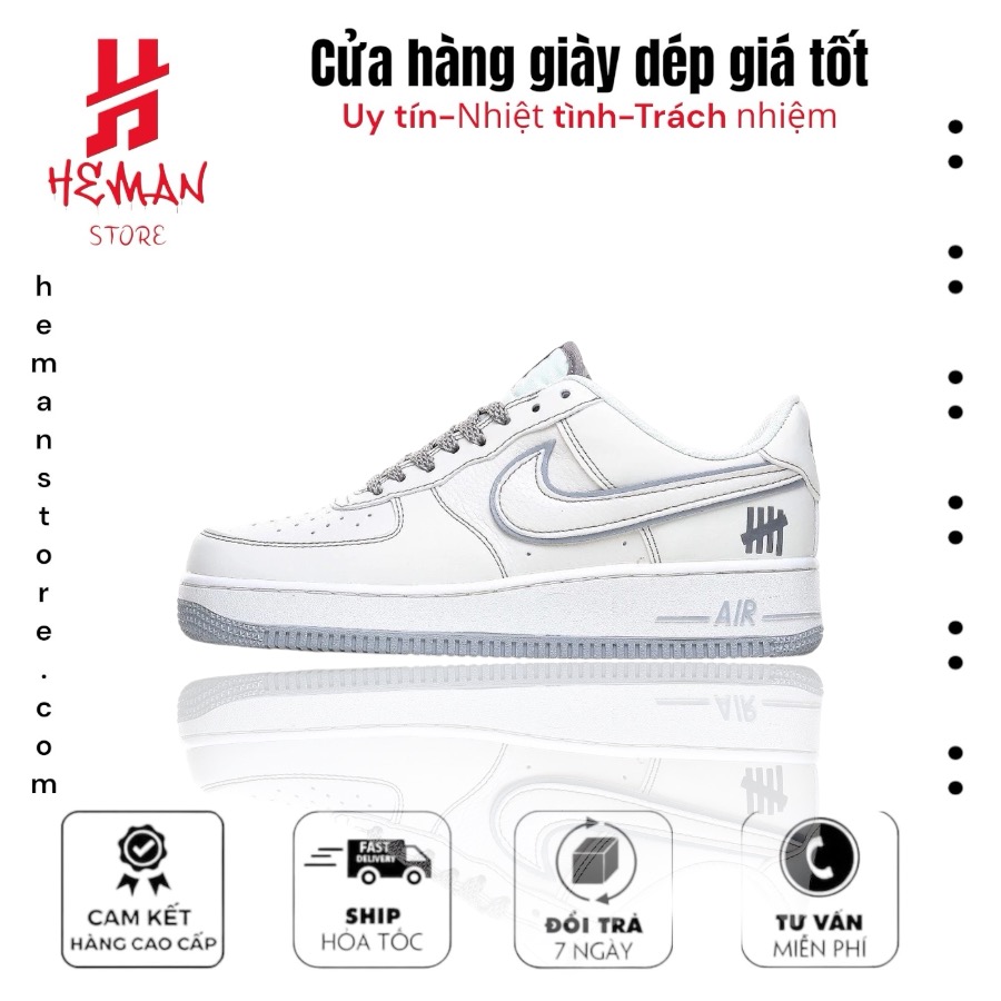 Nike Air Force 1 Undefeated Xám Phản Quang 469