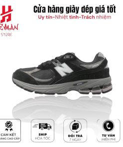 NEW BALANCE 2002R BLACK DARK GREY WHITE