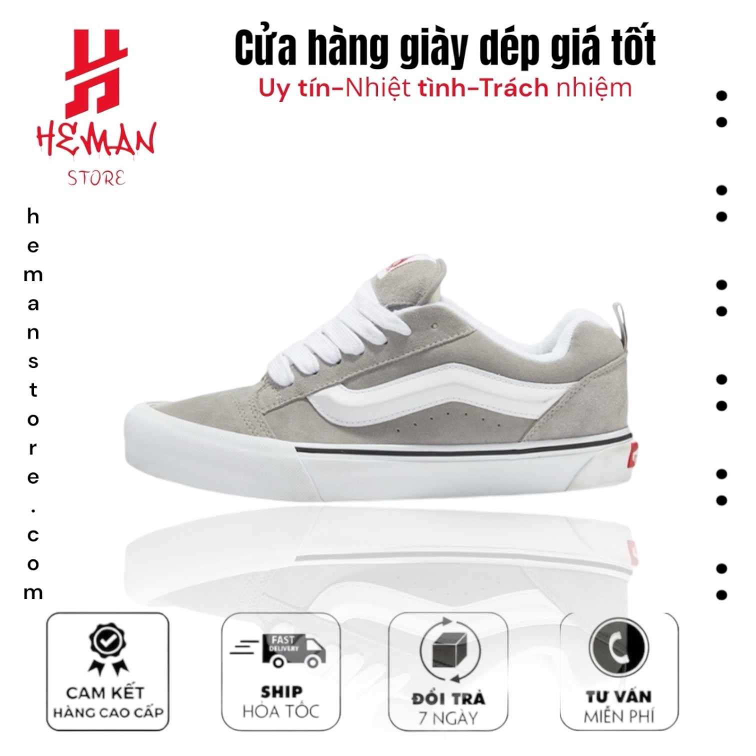 Vans Knu Skool ‘Grey White’