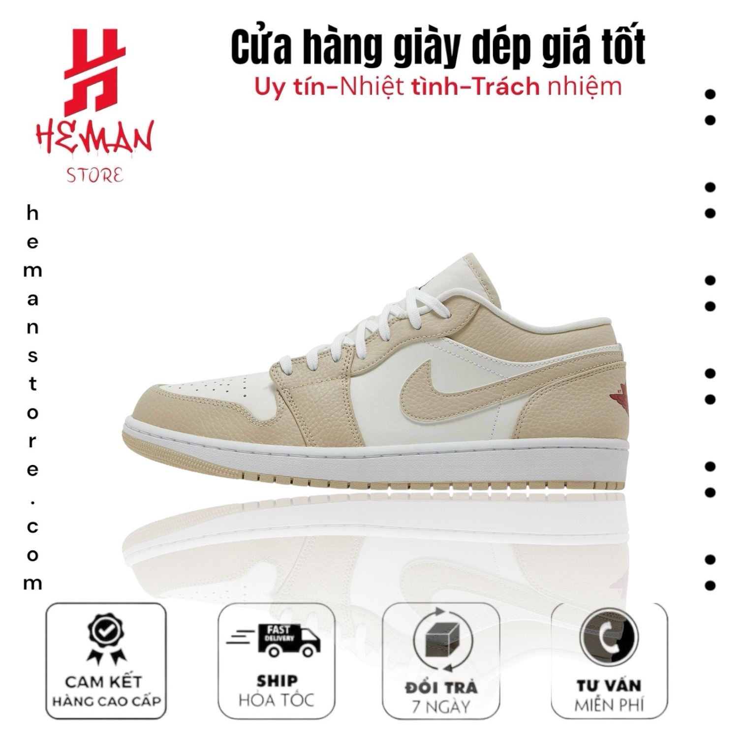 Nike Air Jordan 1 Low SE ‘Heavy Tan Leather’