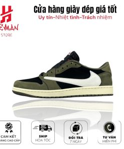 Nike Air Jordan 1 Low Travis Scott Black Olive
