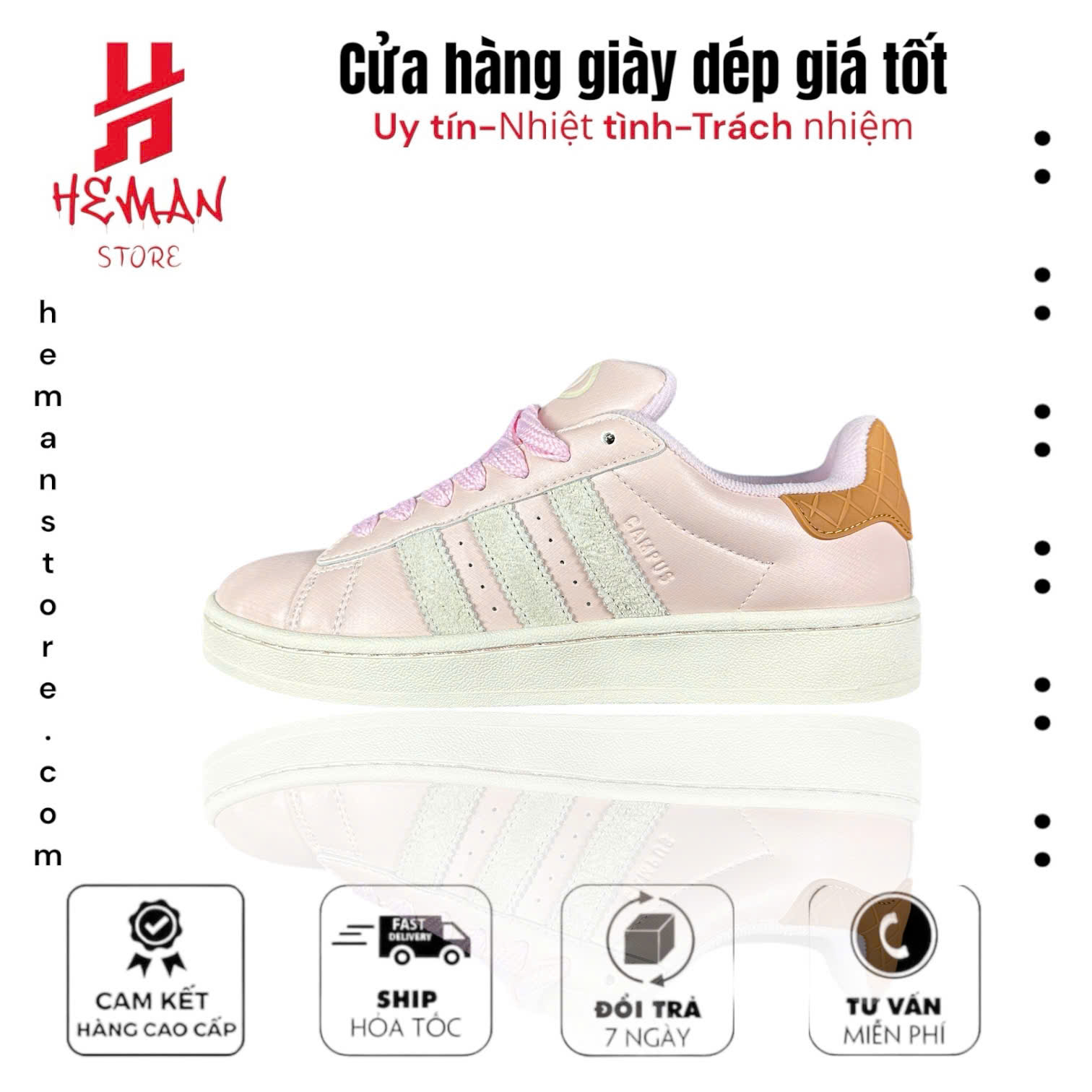 Adidas Campus Pink Ice Cream 524