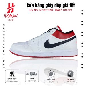 Jordan 1 Low White Red Black 419