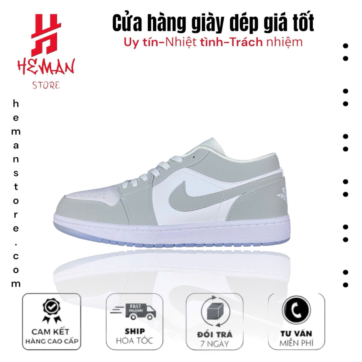 Nike Air Jordan 1 Low ‘White Wolf Grey’ 496
