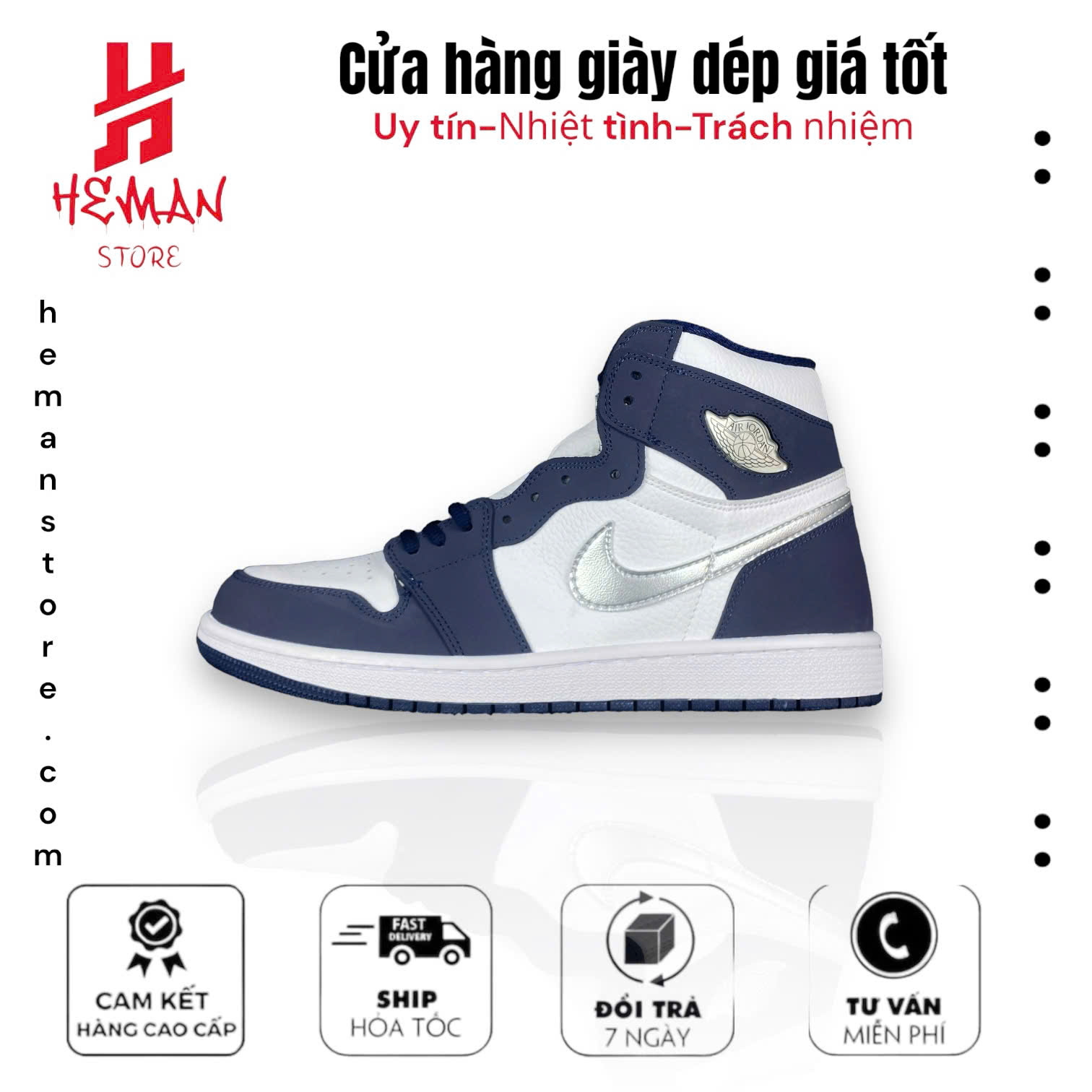 Nike Air Jordan 1 Retro High COJP Midnight Navy
