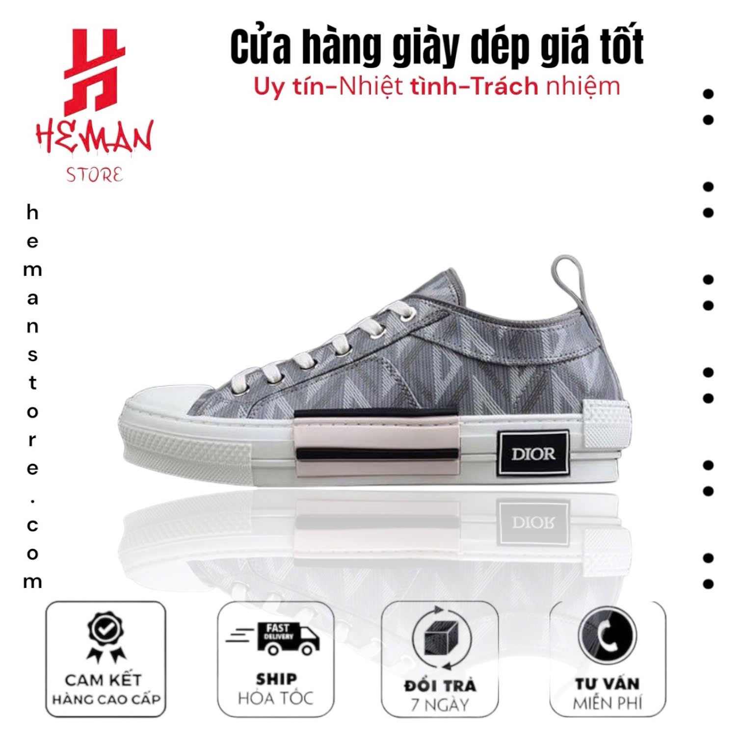 Dior B23 Low Top Gray CD Diamond