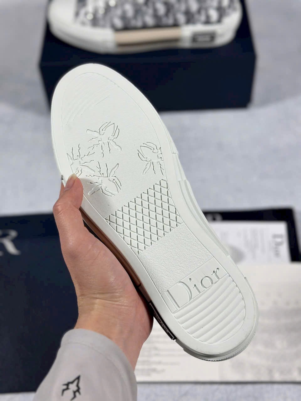 Dior B23 x Kaws Low Top Logo Oblique - Ảnh 6