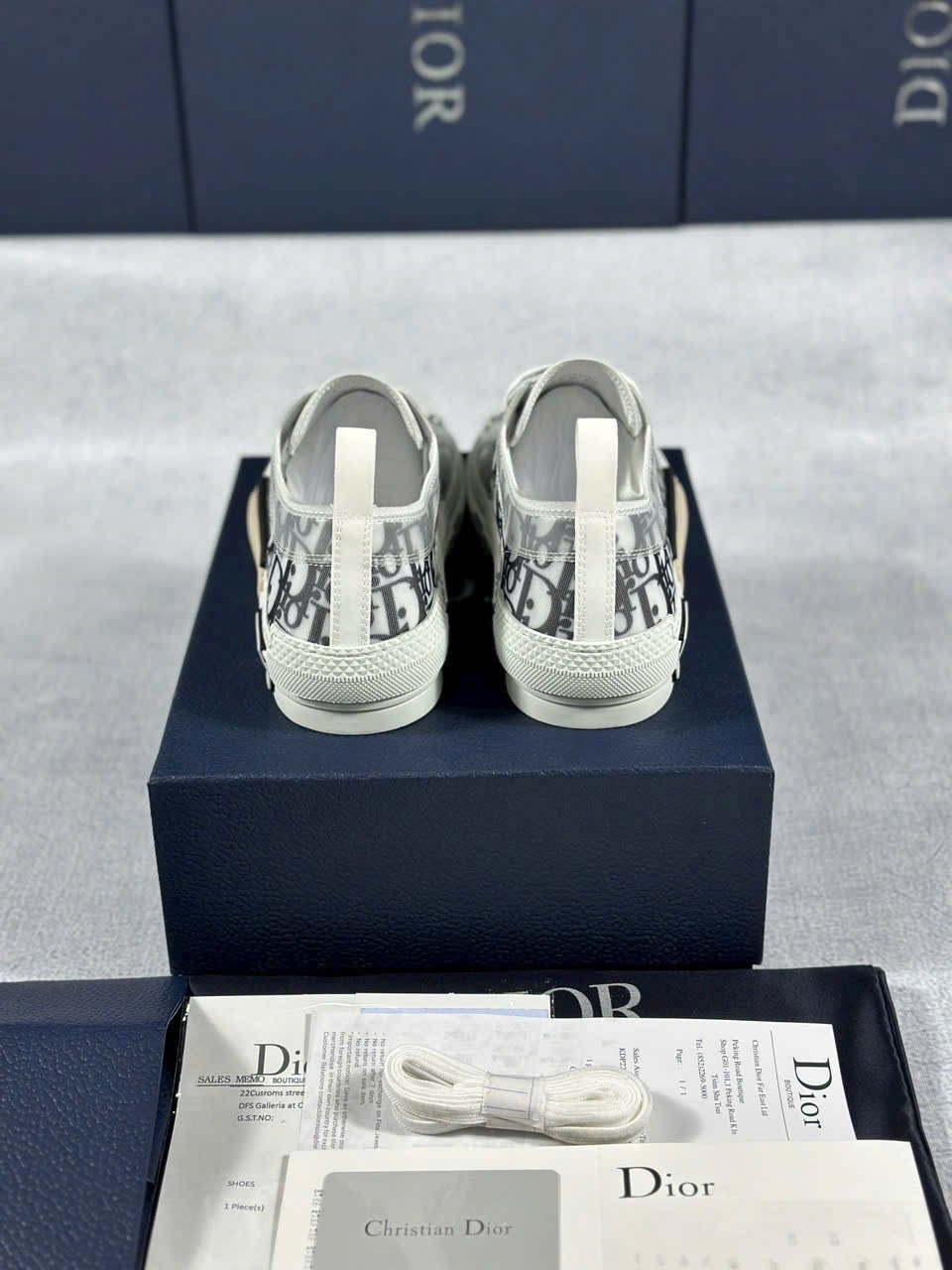Dior B23 x Kaws Low Top Logo Oblique - Ảnh 5