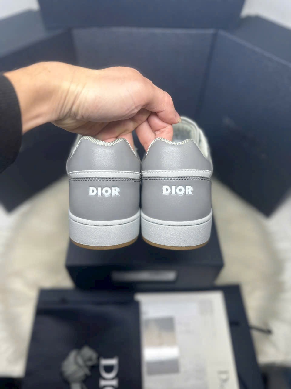 Dior B27 Low Oblique Galaxy Gray - Ảnh 4