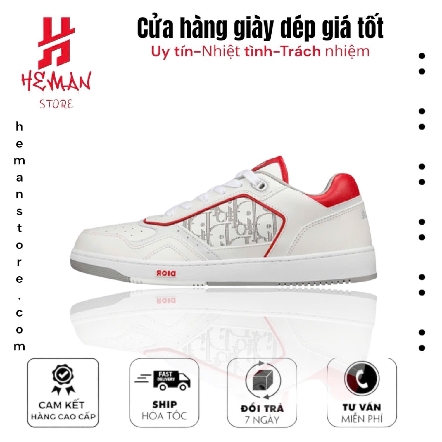 Dior B27 Low Oblique Galaxy 'White Red’