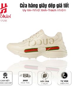 GUCCI RHYTON GUCCI LOGO LEATHER