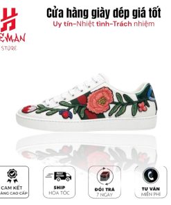 GUCCI ACE EMBROIDERED 'FLORAL'