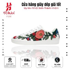 GUCCI ACE EMBROIDERED 'FLORAL'
