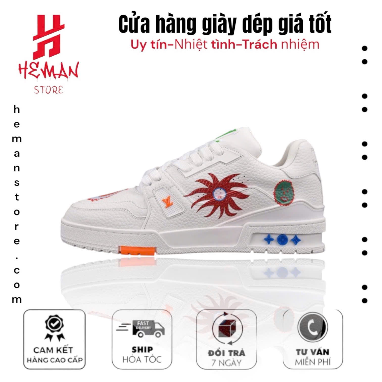 Louis Vuitton x Yayoi Kusama Trainer ‘White Print’