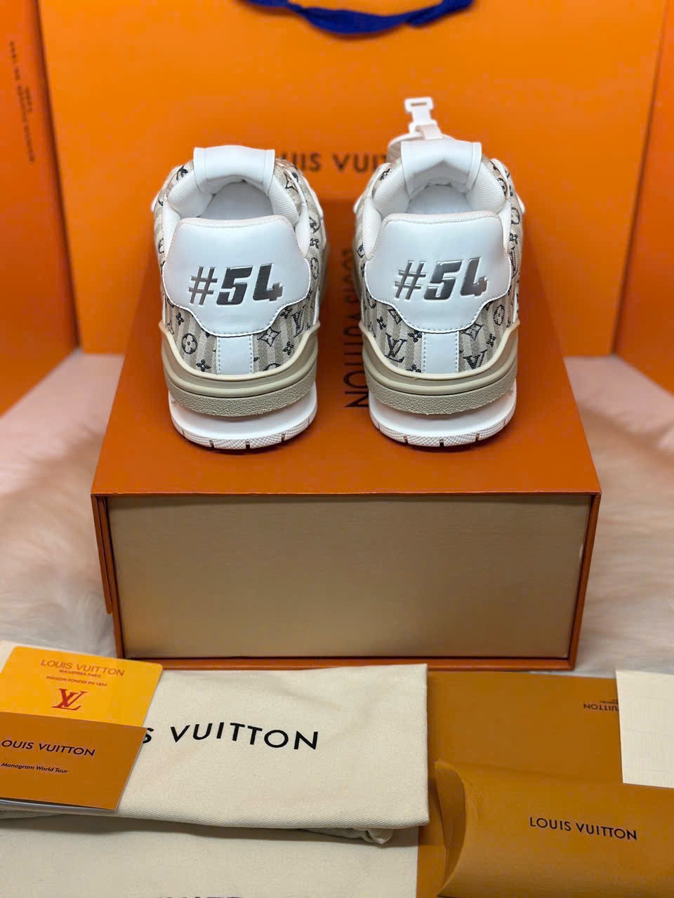 Louis Vuitton Lv Trainer #54 Monogram Beige - Ảnh 5
