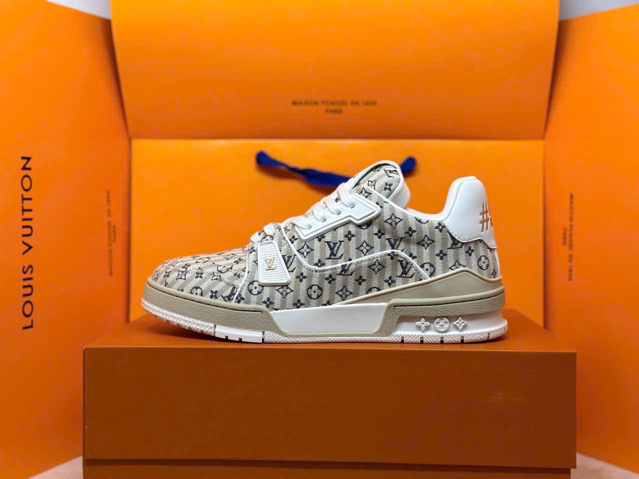 Louis Vuitton Lv Trainer #54 Monogram Beige - Ảnh 3