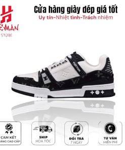 Louis Vuitton Trainer Monogram Denim White Black