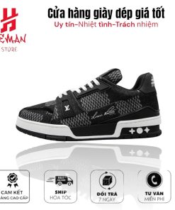 Louis Vuitton LV Trainer #54 Denim Damier Black