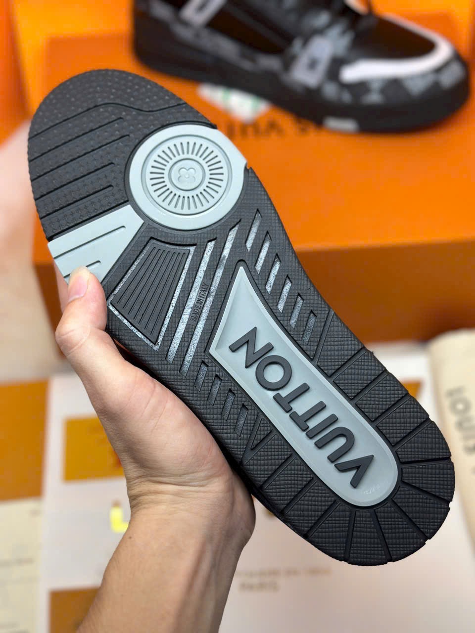 Louis Vuitton LV Trainer Damier Denim Black - Ảnh 4