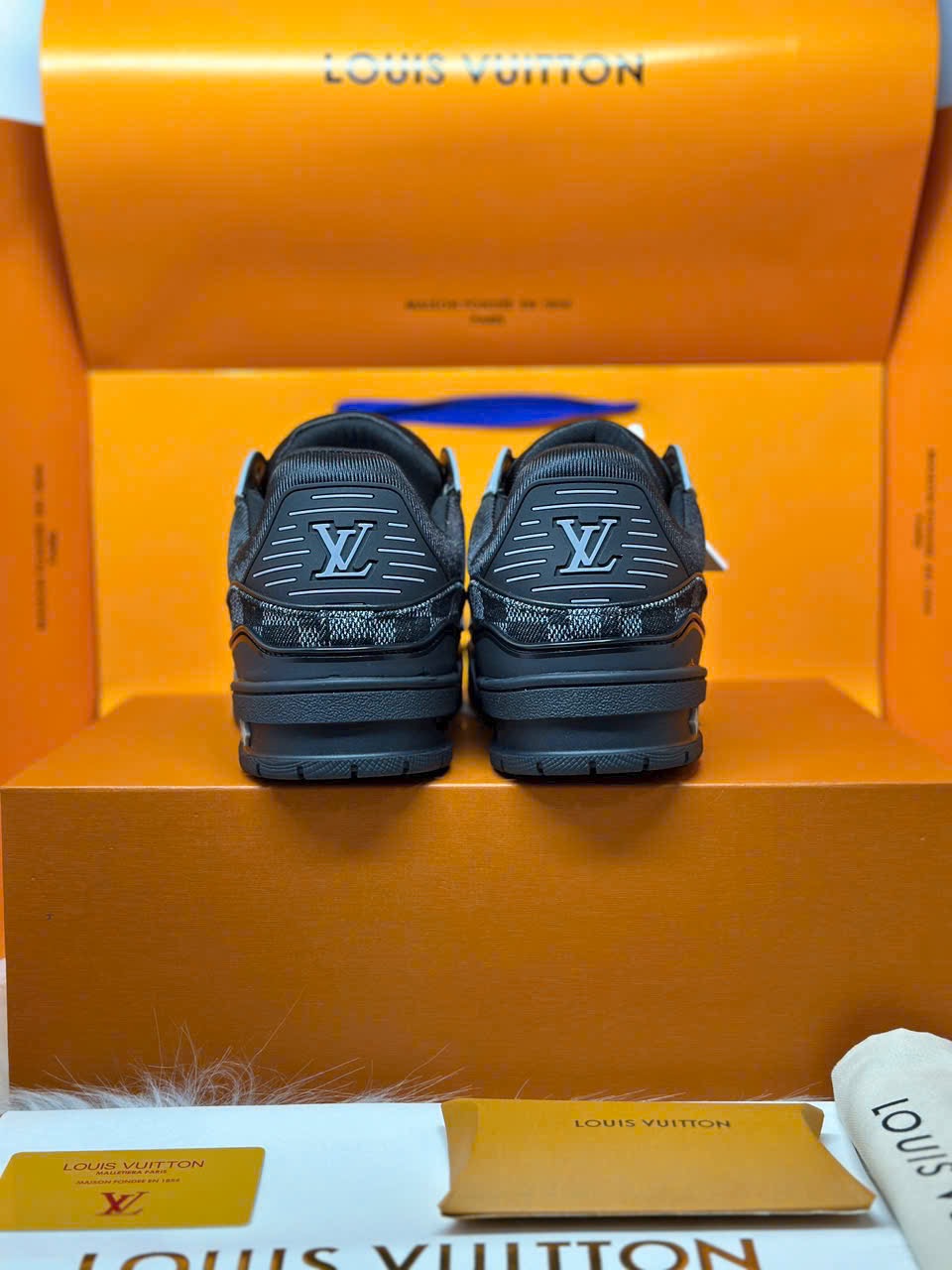 Louis Vuitton LV Trainer Damier Denim Black - Ảnh 5