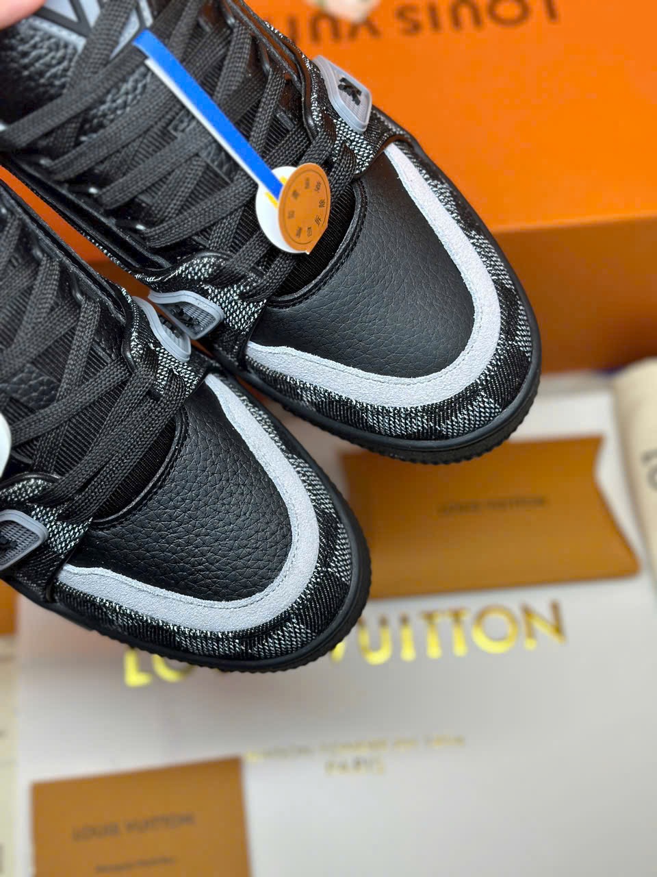 Louis Vuitton LV Trainer Damier Denim Black - Ảnh 6