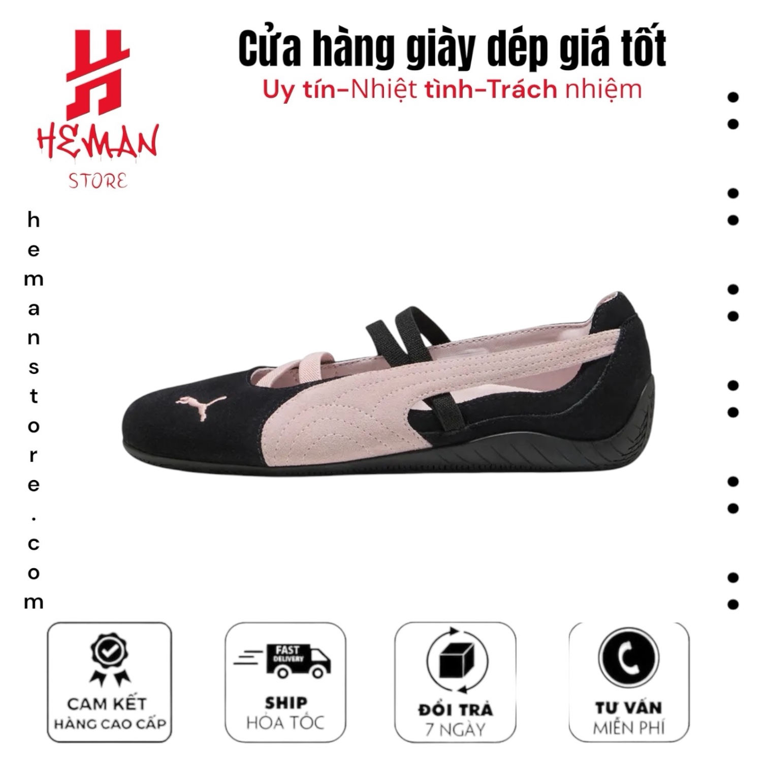 Puma Women's Speedcat Ballet SD "Puma Black/Mauve Mist"