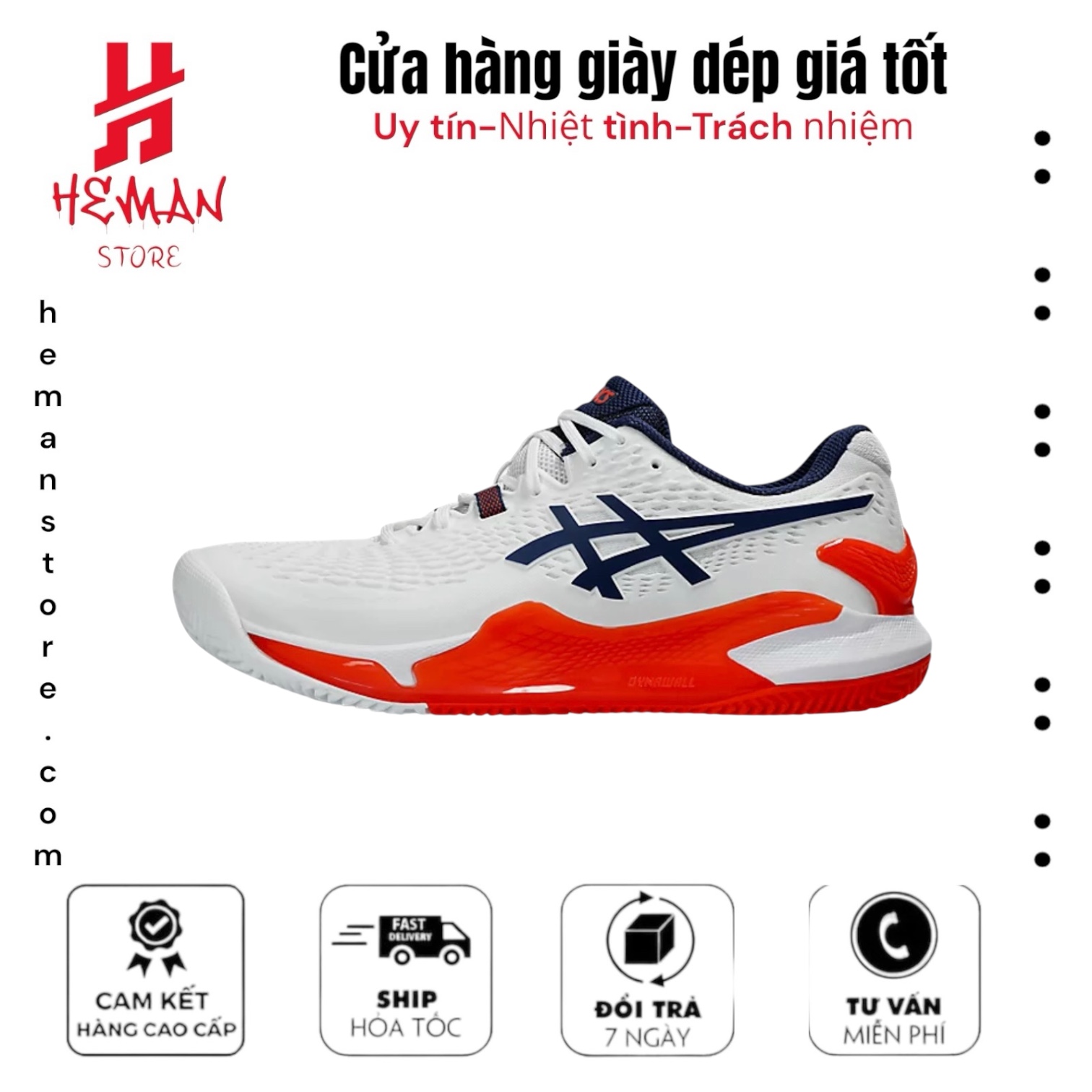 ASICS Gel-Resolution 9 White Blue
