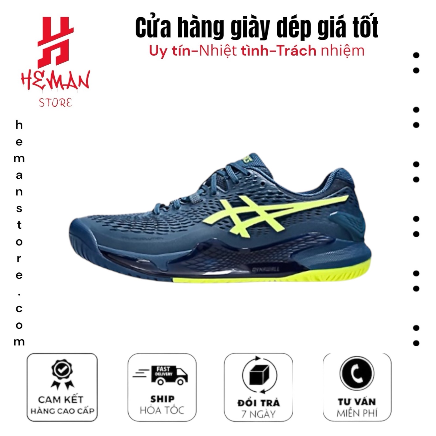 ASICS GEL-RESOLUTION 9 MAKO BLUE