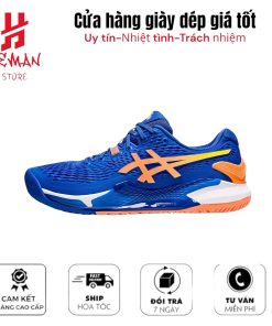 ASICS GEL REVOLUTION 9 STEEL ORANGE BLUE