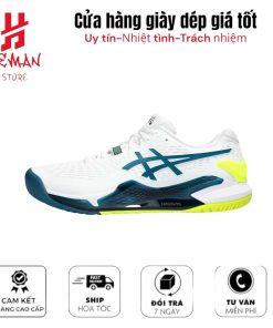 ASICS GEL RESOLUTION 9 WHITE RESTFUL TEAL