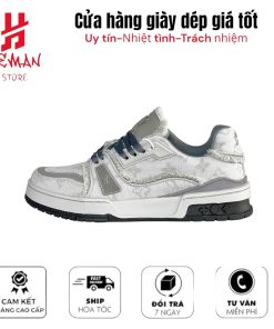 Louis Vuiton Trainer Grey Canvas