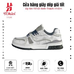 Louis Vuitton Trainer Grey Canvas