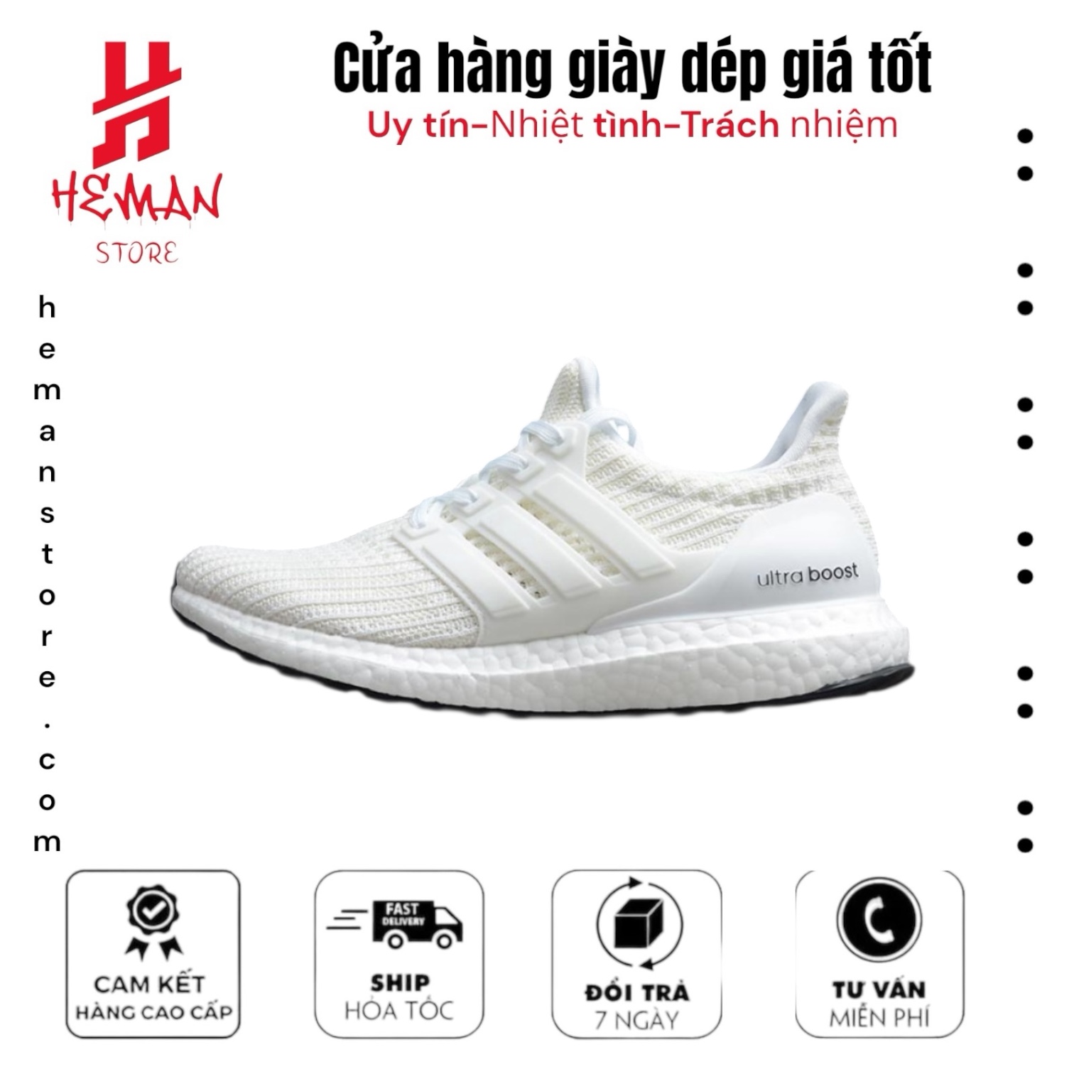 Adidas Ultra Boost 4.0 All White