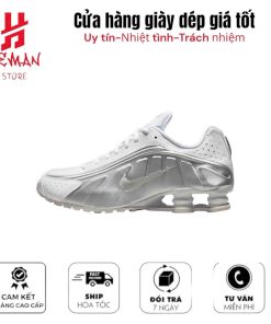 NIKE WMNS SHOX R4 METALLIC SILVER