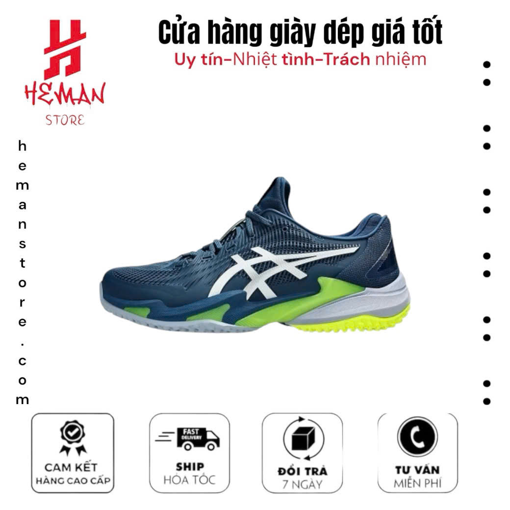 Asics Court FF 3 Steel Blue/White