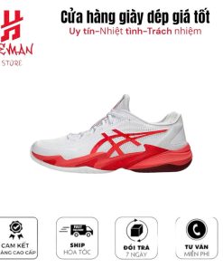 ASICS COURT FF 3 NOVAK WHITE ELECTRIC RED