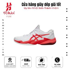 ASICS COURT FF 3 NOVAK WHITE ELECTRIC RED