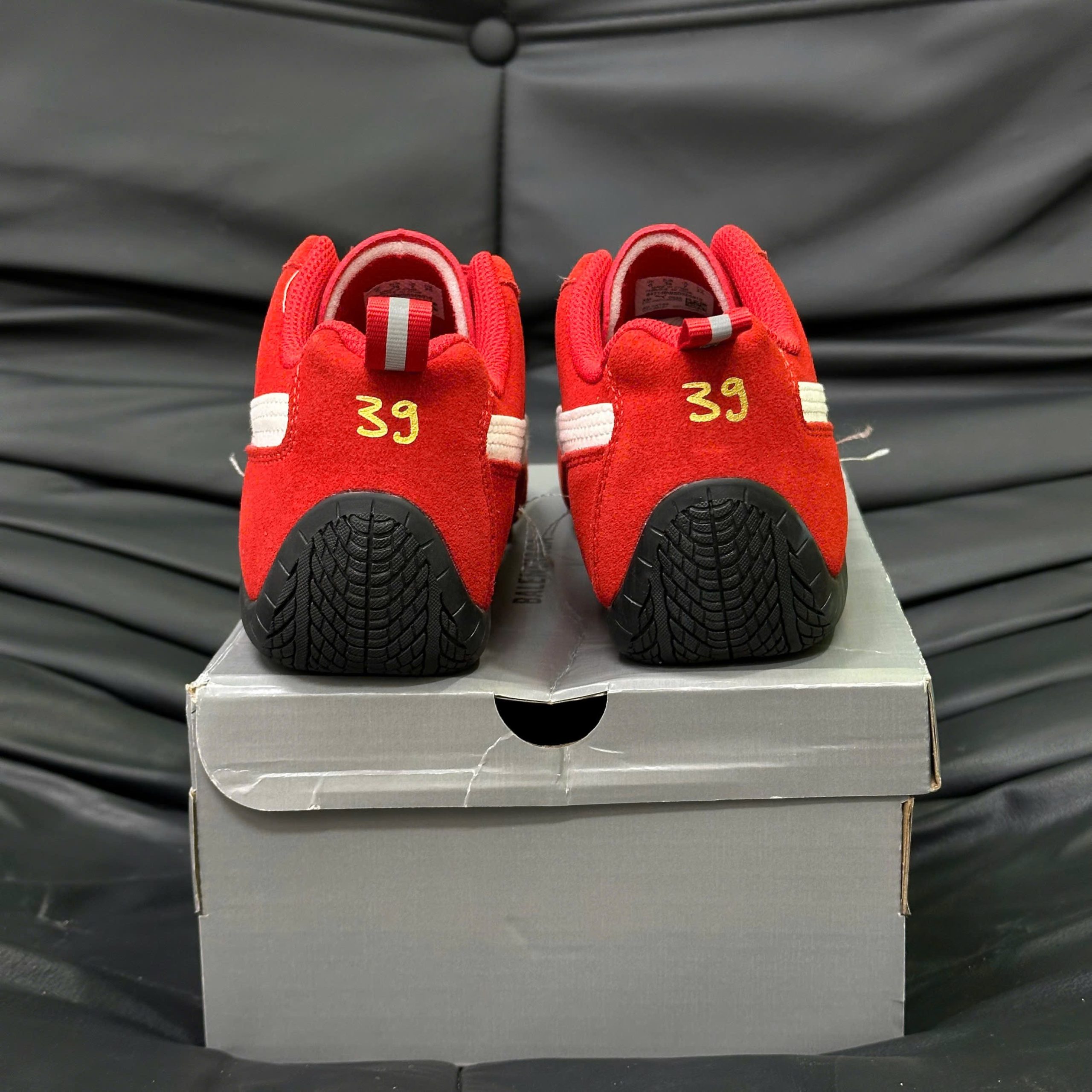 Puma x Balenciaga Speedcat Suede Distressed Red White - Ảnh 6