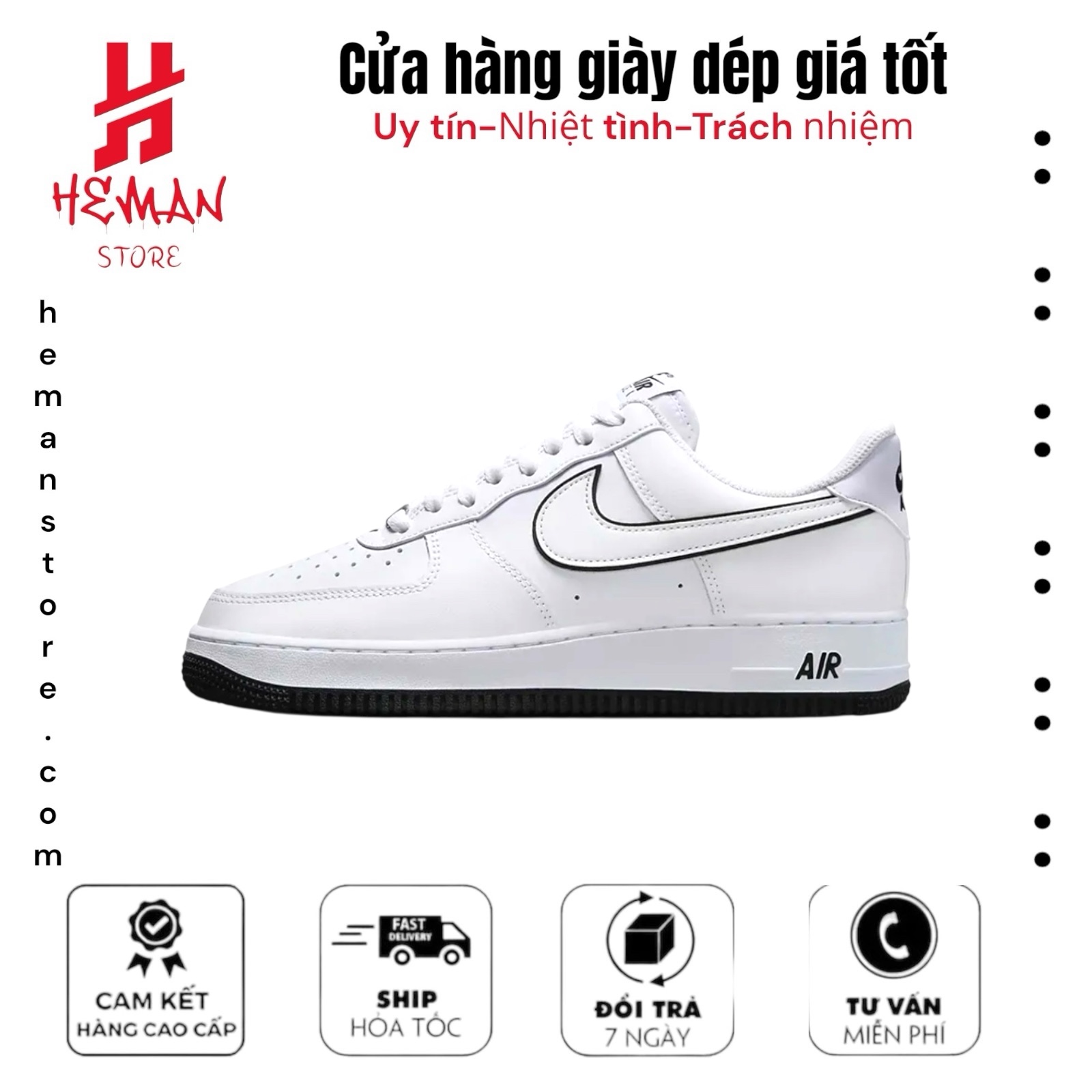 Nike Air Force 1 ‘07 Low White Black