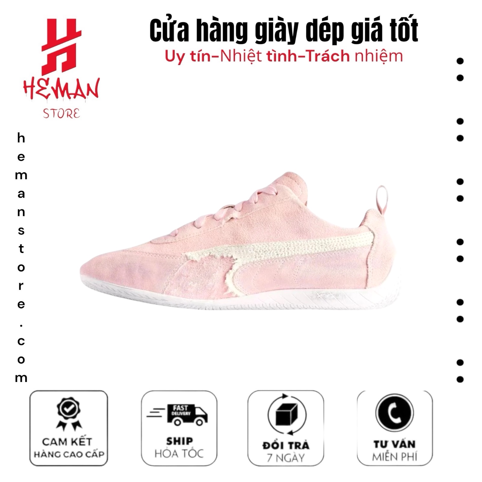 Puma x Balenciaga Speedcat Suede 'Distressed Pink White'