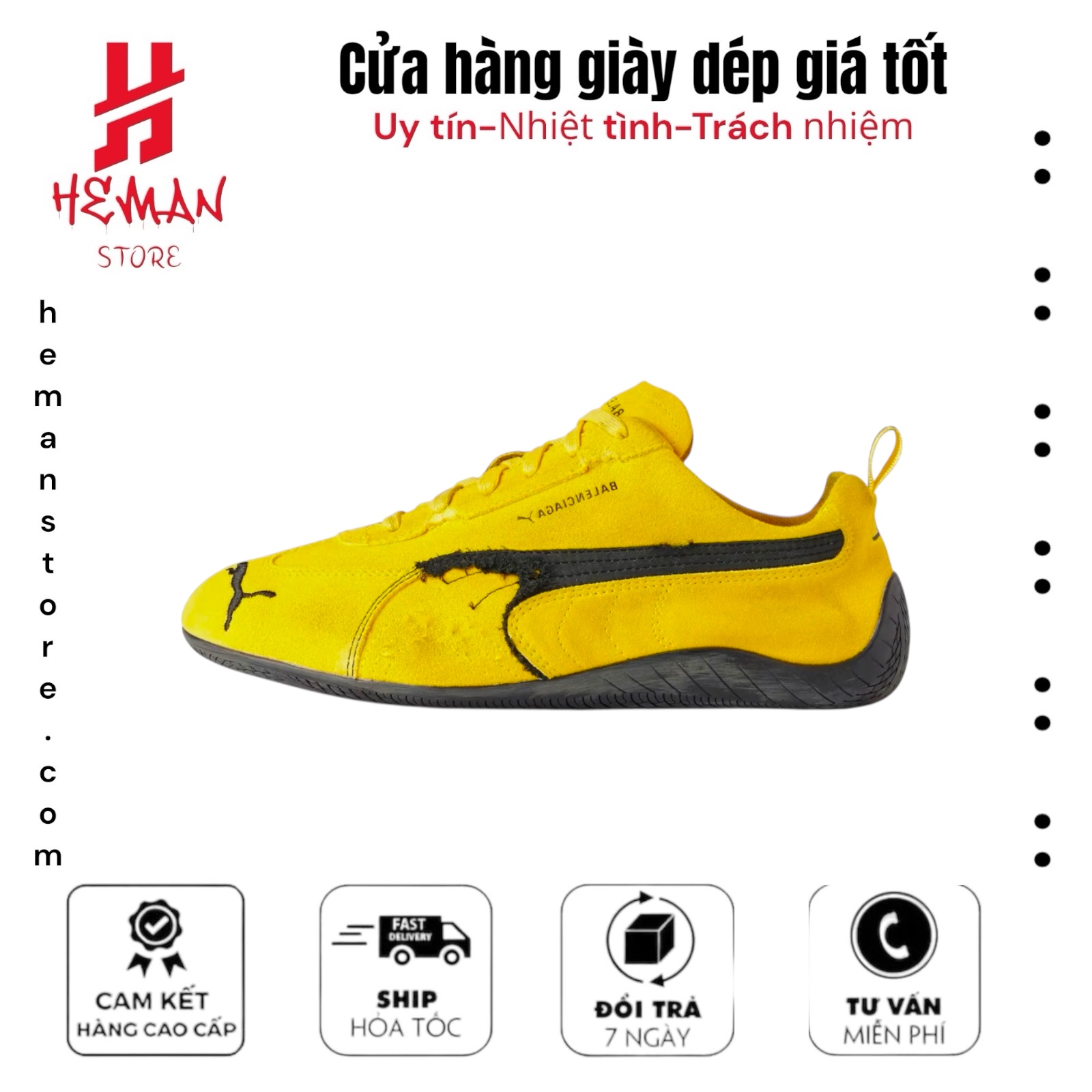 Puma x Balenciaga Speedcat Suede Yellow