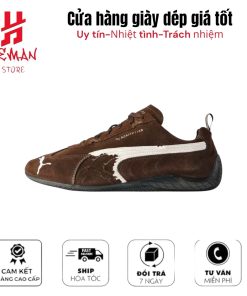 Puma x Balenciaga Speedcat Suede Distressed Brown White