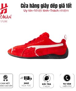 Puma x Balenciaga Speedcat Suede Distressed Red White