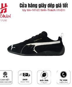 Puma x Balenciaga Speedcat Suede Distressed Black White