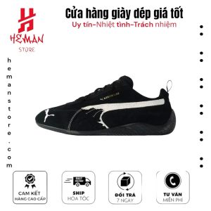 Puma x Balenciaga Speedcat Suede Distressed Black White